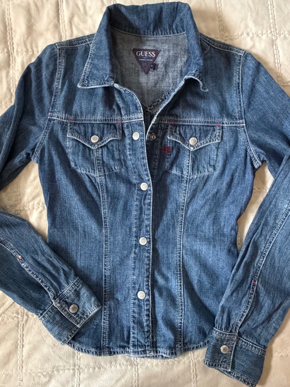 VTG GUESS Denim Button-Down Shirt/Jacket – Size Small